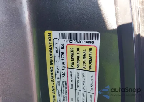 2013 Ford F-150 Xlt from USA, damaged, VIN 1FTFX1CF6DFD16890